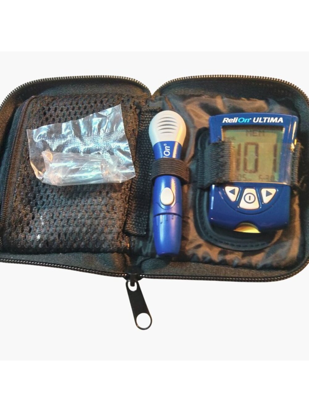 ReliOn Ultima Blood Glucose Monitoring System Carrying Case Accessories